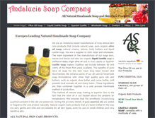 Tablet Screenshot of andalucia-naturalsoap.com